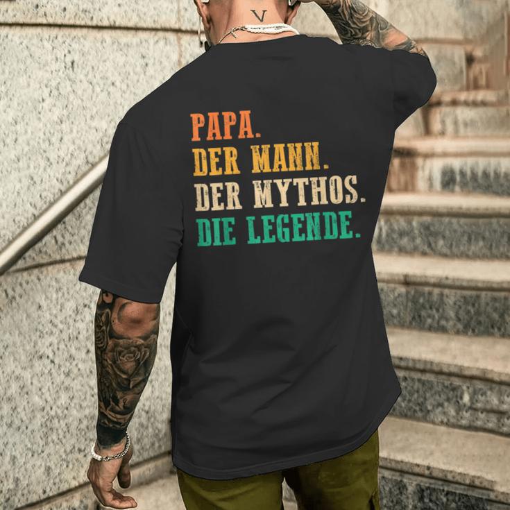 'Papa Der Mann Der Mythos Die Legend' S T-Shirt mit Rückendruck Geschenke für Ihn