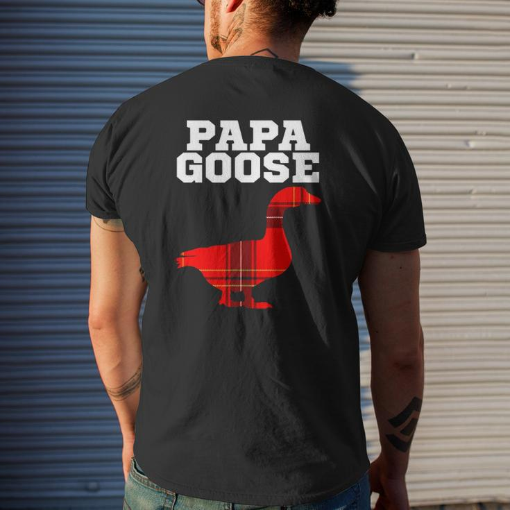 Papa Goose Papa Goose Father's Day Animal Mens Back Print T-shirt Gifts for Him