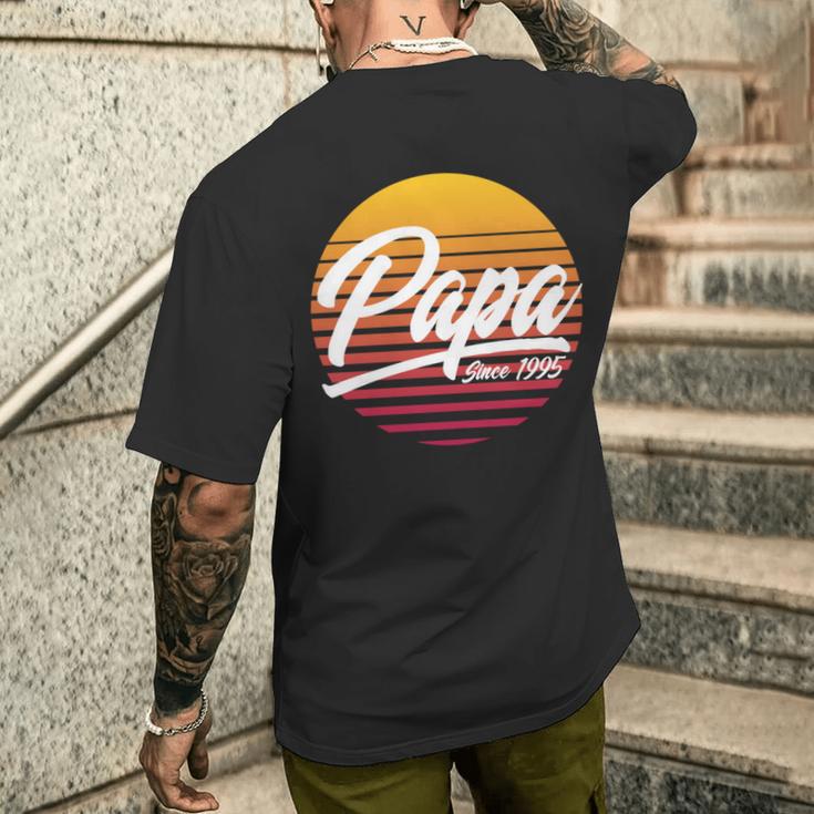 Papa Seit 1995 26 Geburtstag 26 Jahre Als Papa T-Shirt mit Rückendruck Geschenke für Ihn