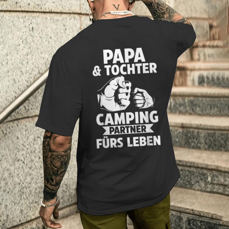 Papa Und Tochter Camper Camping T-Shirt mit Rückendruck Geschenke für Ihn