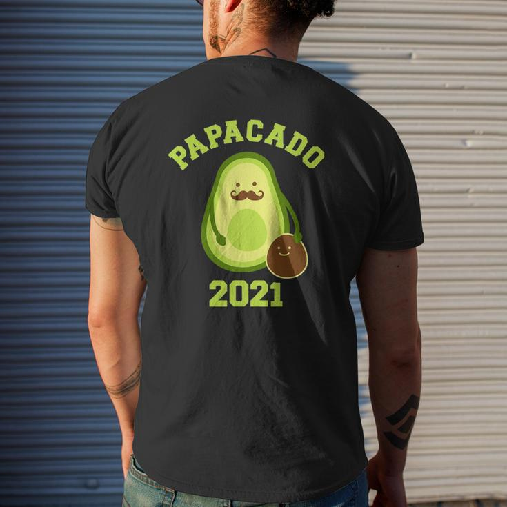 Papacado 2021 For New Dad Baby Annoucement Mens Back Print T-shirt Gifts for Him