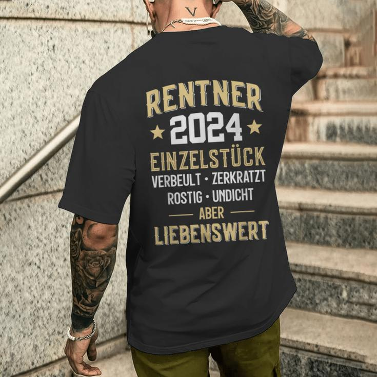 Pension Pension Reindeer 2024 T-Shirt mit Rückendruck Geschenke für Ihn