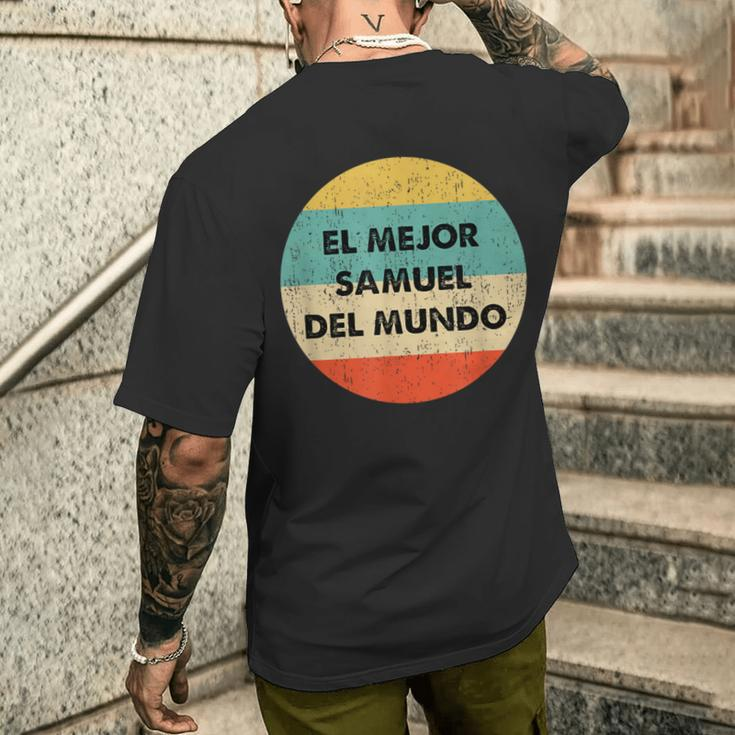 Personalisiertes Kurzärmliges Herren-T-Kurzärmliges Herren-T-Shirt El Mejor Samuel Del Mundo, Vintage Design Geschenke für Ihn
