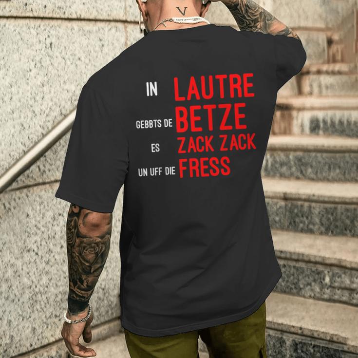 Pfalz Heimatliebe & Betze Fresse Schwarzes Kurzärmliges Herren-T-Kurzärmliges Herren-T-Shirt für Lautre Fans Geschenke für Ihn