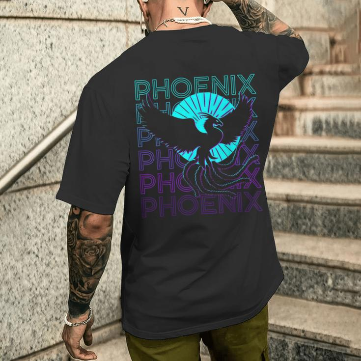 Phoenix Retro T-Shirt mit Rückendruck Geschenke für Ihn