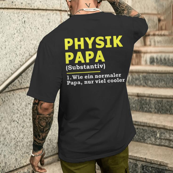 Physik Papa T-Shirt mit Rückendruck Geschenke für Ihn