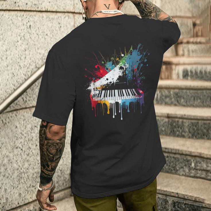 Piano Piano T-Shirt mit Rückendruck Geschenke für Ihn