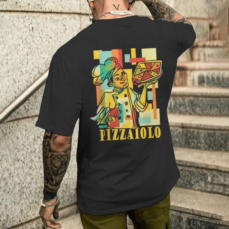 Pizzabäcker Pizzaiolo T-Shirt mit Rückendruck Geschenke für Ihn