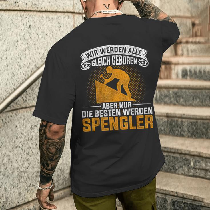 Plumber Installer Tool Spengler Slogan T-Shirt mit Rückendruck Geschenke für Ihn