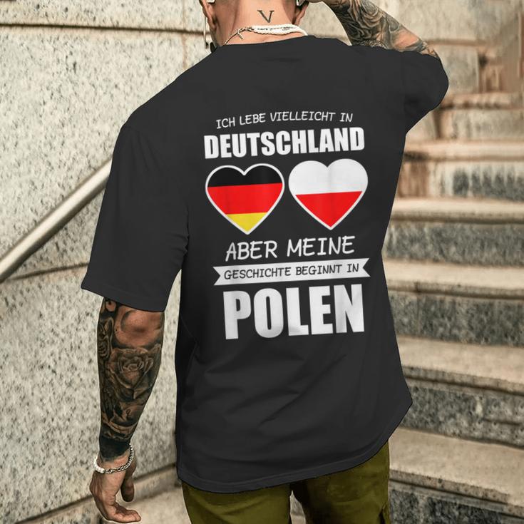 Poland Polska Pole Warsaw T-Shirt mit Rückendruck Geschenke für Ihn