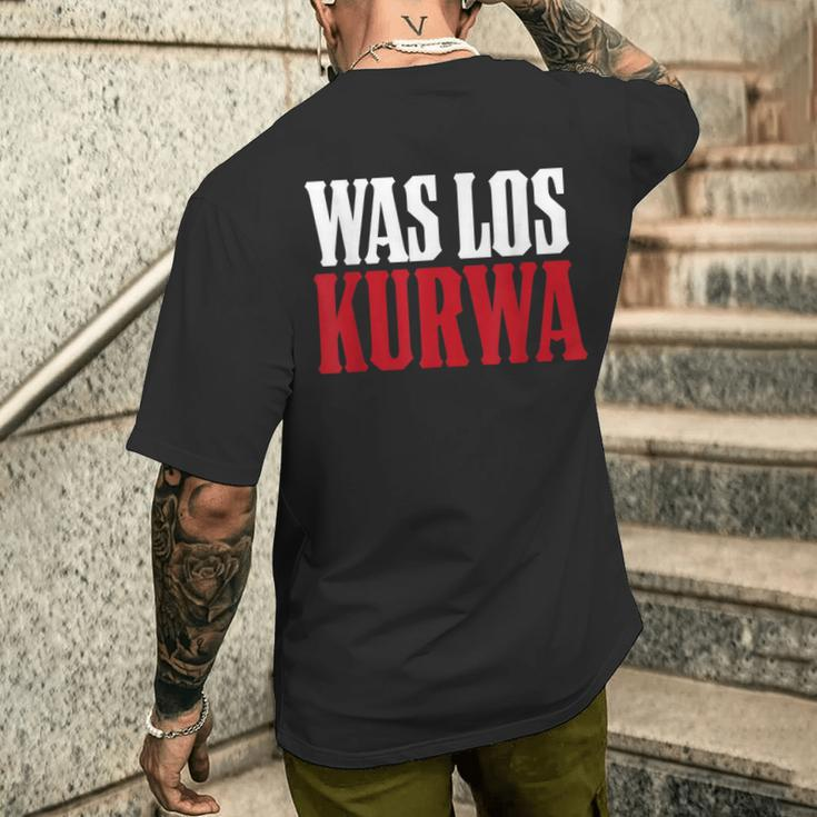 Polska Polish Saying Was Los Kurwa T-Shirt mit Rückendruck Geschenke für Ihn