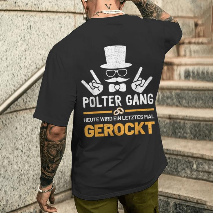 Polter Gang Jga Stag Party Groom S T-Shirt mit Rückendruck Geschenke für Ihn