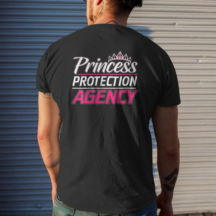 Princess Protection Agency For Fathers And Daughters Mens Back Print T-shirt Gifts for Him