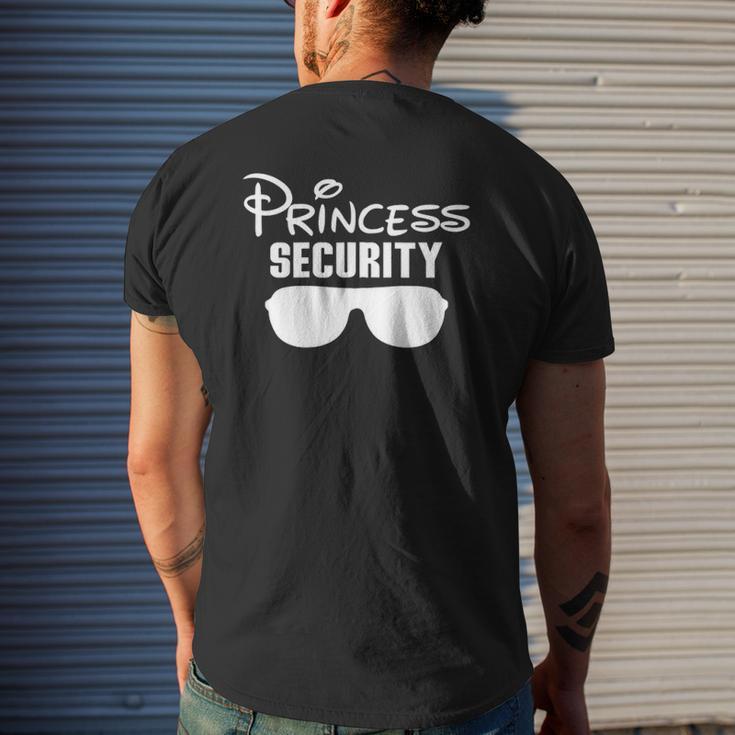 Princess Security Princess For Father And Daughter Zip Mens Back Print T-shirt Gifts for Him