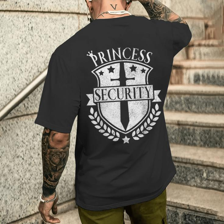 Princess Security Outfit Bday Princess Security Costume Men's T-shirt Back Print Gifts for Him