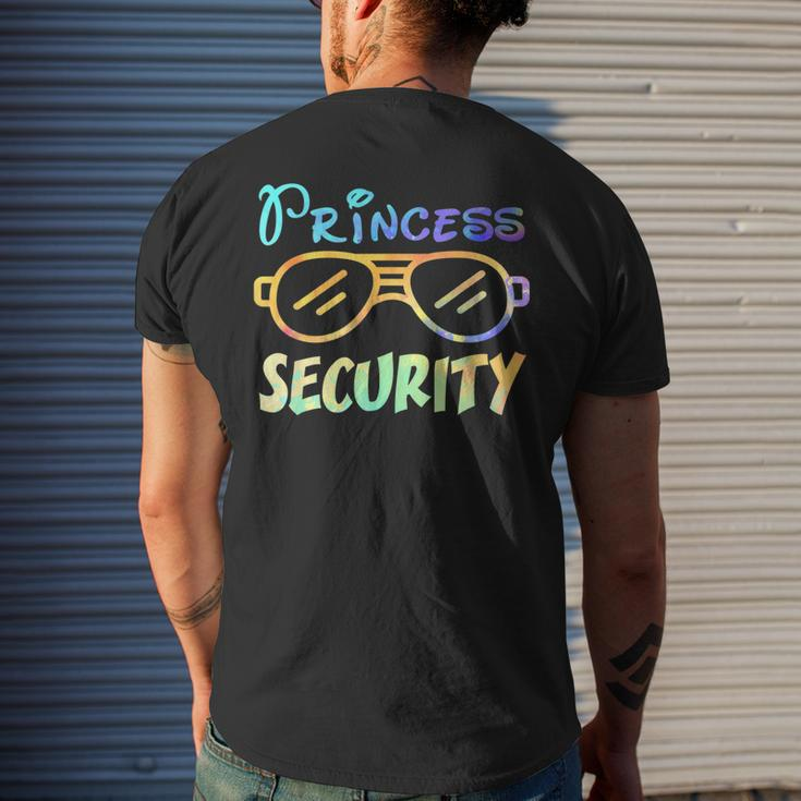 Princess Security Perfects For Dad Or Boyfriend Mens Back Print T-shirt Gifts for Him