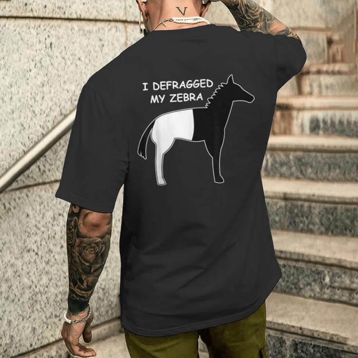 Programmer Developer Code Nerd Geek Zebra Computer Scientist T-Shirt mit Rückendruck Geschenke für Ihn