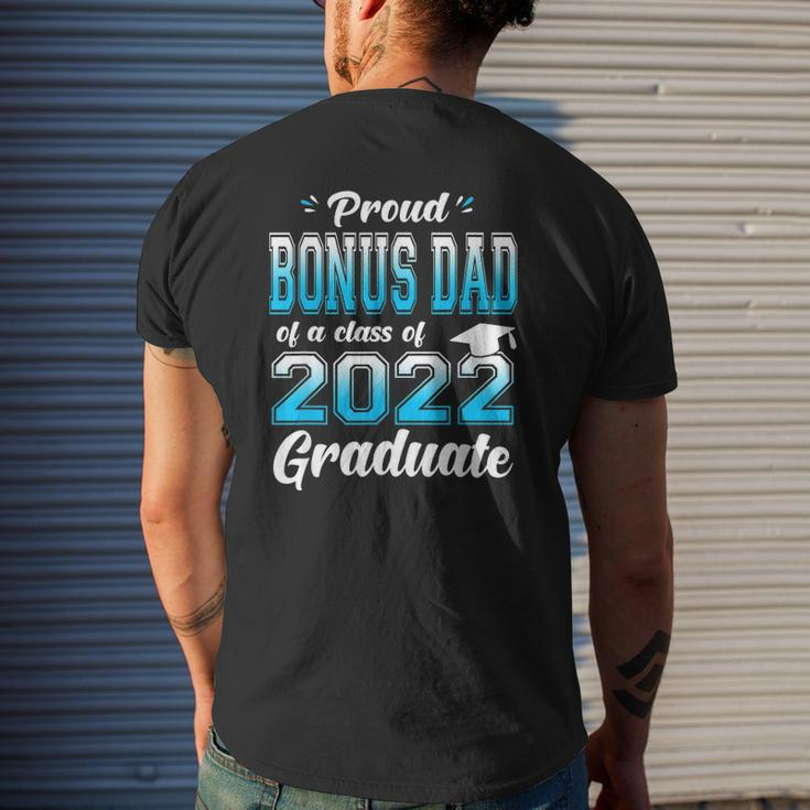 Proud Bonus Dad Of A Class Of 2022 Graduate Senior 22 Ver2 Mens Back Print T-shirt Gifts for Him