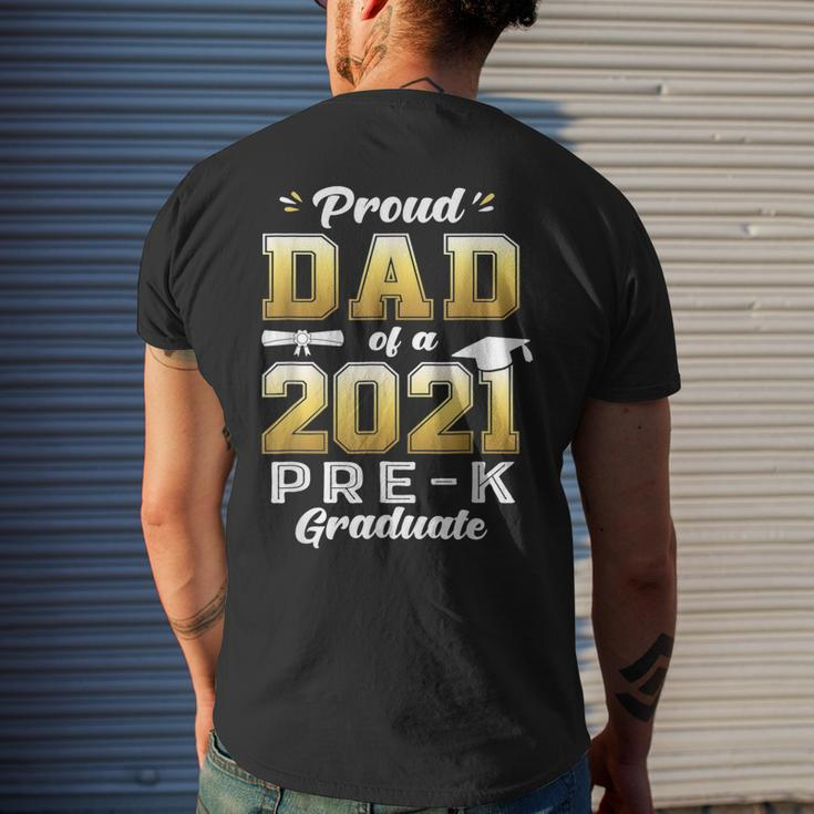 Proud Dad Of A 2021 Prek Graduate Preschool Graduation Mens Back Print T-shirt Gifts for Him