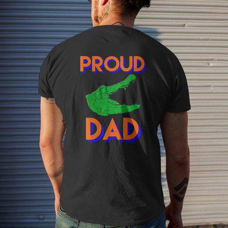 Proud Dad Of A Gator Mens Back Print T-shirt Gifts for Him