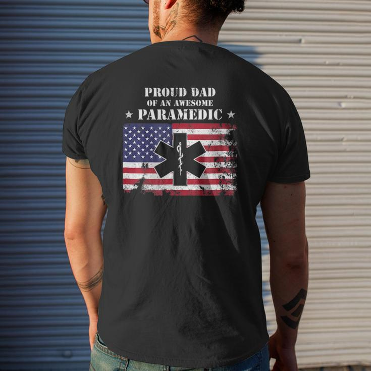 Proud Dad Of A Paramedic Mens Back Print T-shirt Gifts for Him