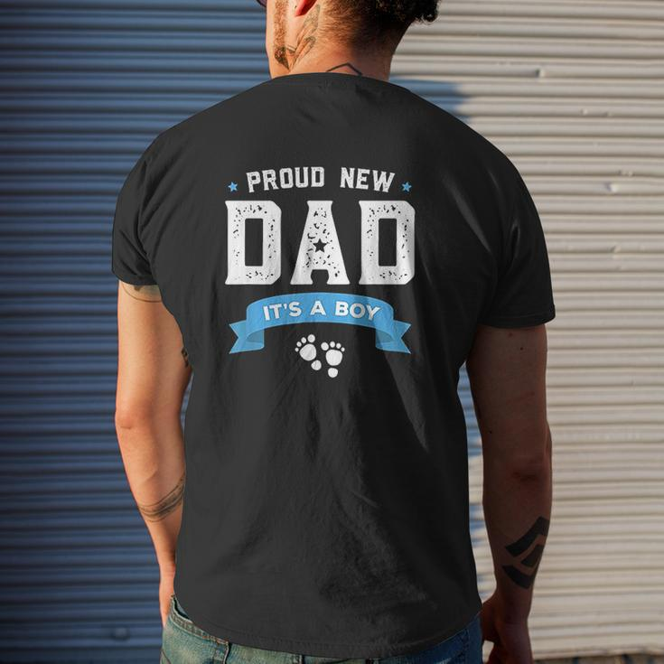 Proud New Dad Its A Boy Mens Back Print T-shirt Gifts for Him