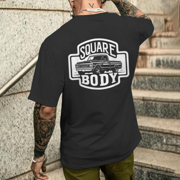 Quadratische Karosserie Für Alten Hubwagenfahrer T-Shirt mit Rückendruck Geschenke für Ihn