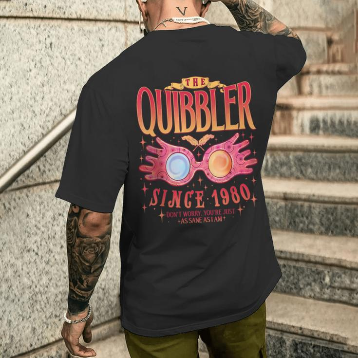 The Quibbler Since 1980 Bookish Fantasy Reader Book Lover Men's T-shirt Back Print Gifts for Him