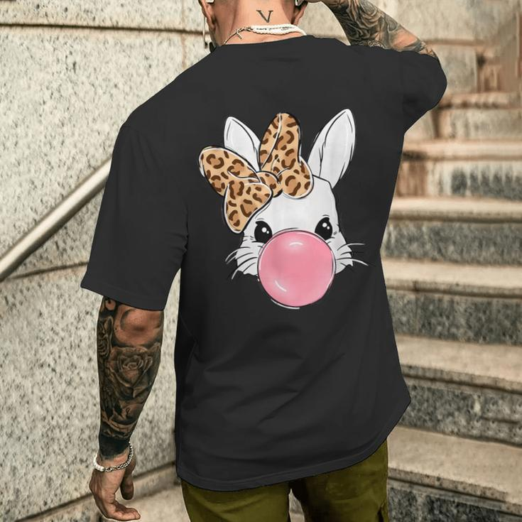 Rabbit Leopard Girls Men's T-shirt Back Print Gifts for Him