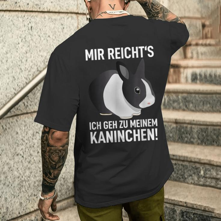 Rabbit Mir Reicht's Ich Geh Zu Meinem Rabbit T-Shirt mit Rückendruck Geschenke für Ihn