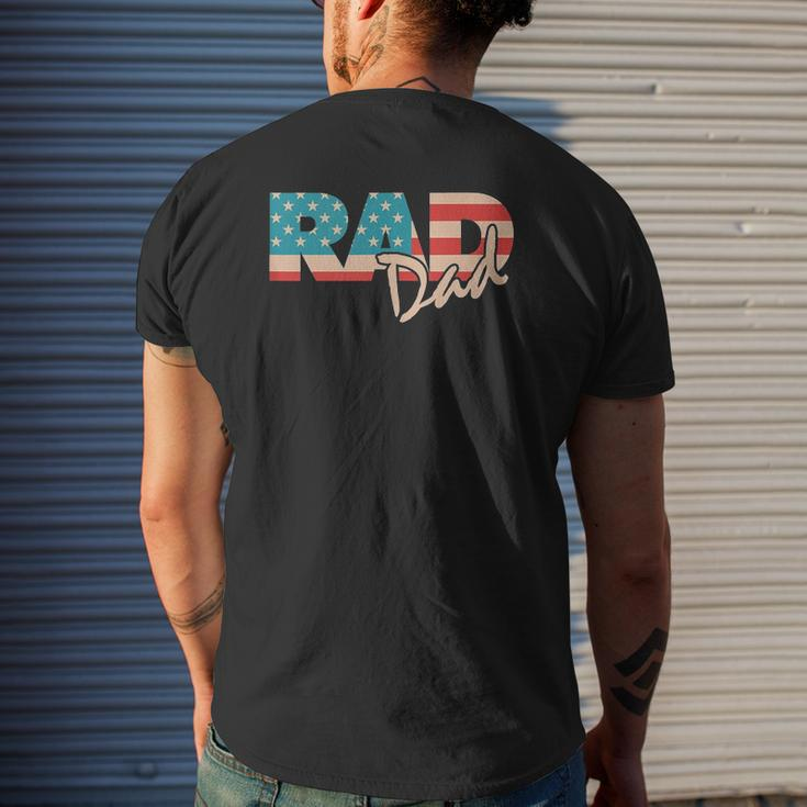 Rad Dad 1990'S Retro For Farther Mens Back Print T-shirt Gifts for Him