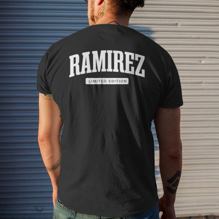 Ramirez Limited Edition Personalized Family Name Men's T-shirt Back Print Gifts for Him