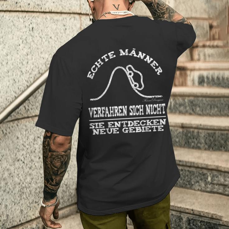 Real Car Slogan T-Shirt mit Rückendruck Geschenke für Ihn