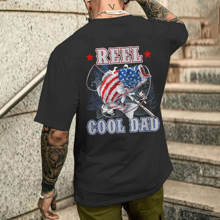 Reel Cool Dad Father's Day Fishing Dad Men's T-shirt Back Print Gifts for Him