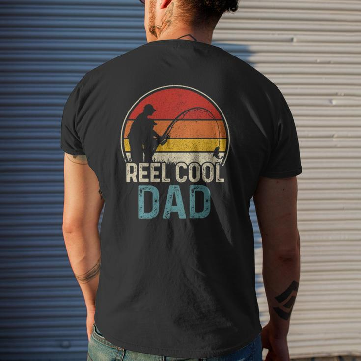 Reel Cool Dad Fishing Fisherman Father's Day Mens Back Print T-shirt Gifts for Him