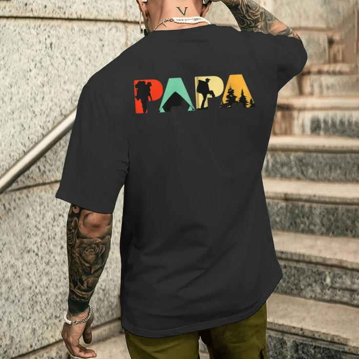 Retro-Camping-Papa Lustigesintage-Papa-Camping-Geschenk Kapuzenjacke T-Shirt mit Rückendruck Geschenke für Ihn