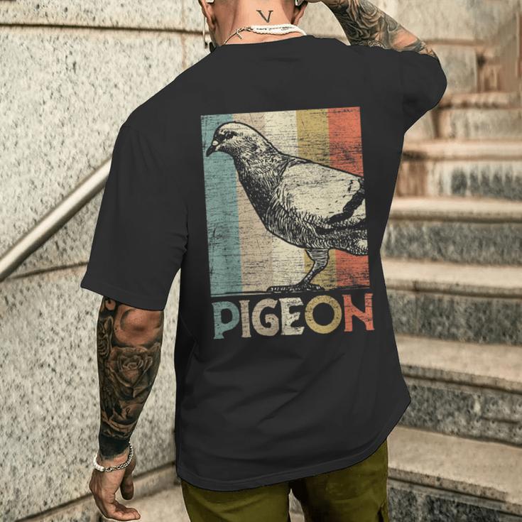 Retro Dove T-Shirt mit Rückendruck Geschenke für Ihn