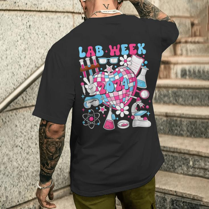 Retro Lab Week 2024 Medical Laboratory Men's T-shirt Back Print Gifts for Him