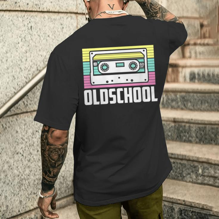 Retro Oldschool Cassette 80S 90S T-Shirt mit Rückendruck Geschenke für Ihn