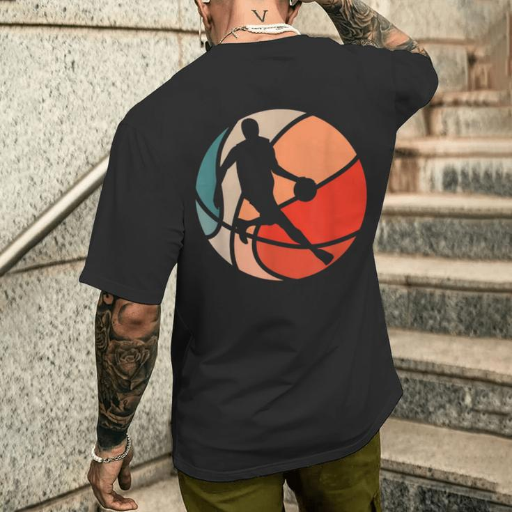 Retro Style Basketball Player T-Shirt mit Rückendruck Geschenke für Ihn