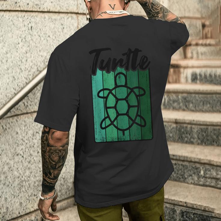 Retro Turtle Vintage T-Shirt mit Rückendruck Geschenke für Ihn