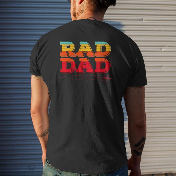 Retro Vintage Rad Dad Mens Back Print T-shirt Gifts for Him