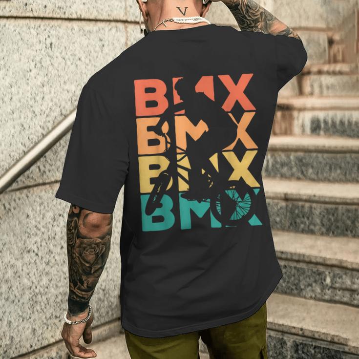 Retrointage Bmx For Bmx Rider T-Shirt mit Rückendruck Geschenke für Ihn