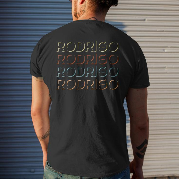 Rodrigo First Name My Personalized Named Men's T-shirt Back Print Funny Gifts