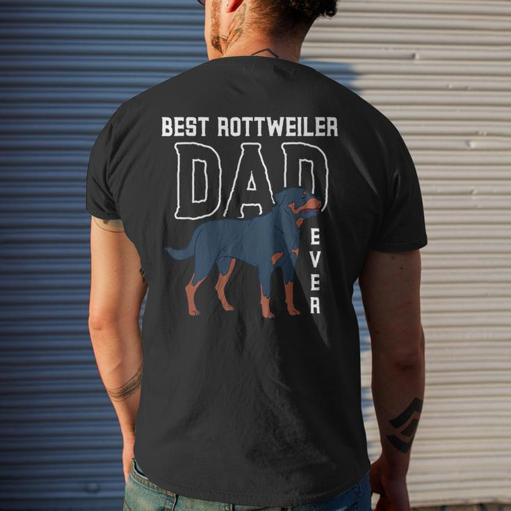 Rottie Owner Best Rottweiler Dad Ever Dog Rottweiler Mens Back Print T-shirt Gifts for Him