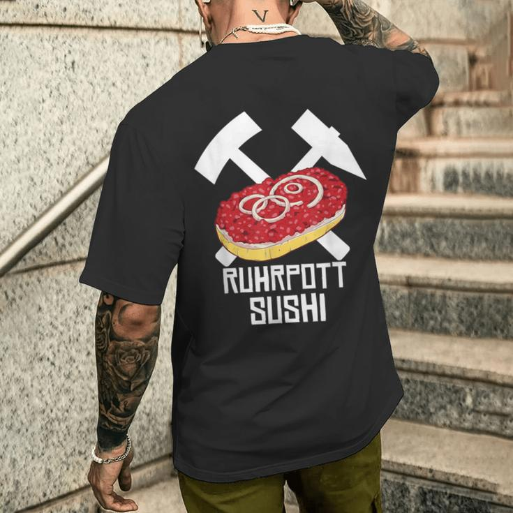 Ruhrpott Sushi Mettbrötchen For Mett Lovers Mett T-Shirt mit Rückendruck Geschenke für Ihn
