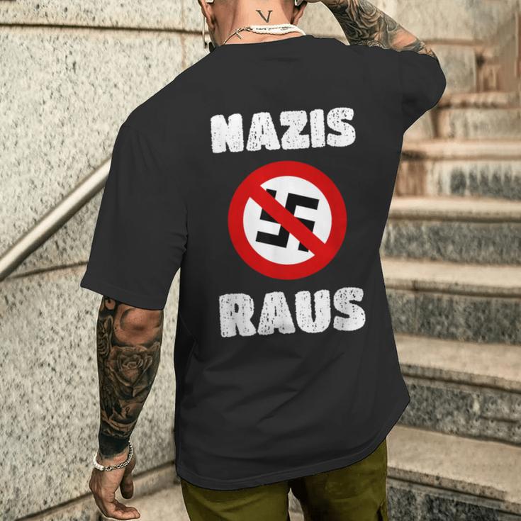 S Raus Gegen S Und Rcht Hetze Lives Matter T-Shirt mit Rückendruck Geschenke für Ihn