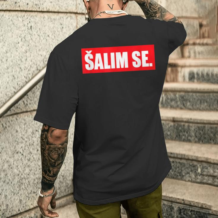 Salim Se Serbian Croatian Bosnian Ich Mache Fun T-Shirt mit Rückendruck Geschenke für Ihn