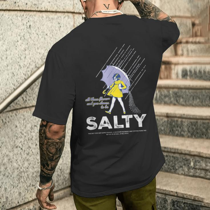 Salty Sprinkle Men's T-shirt Back Print Gifts for Him