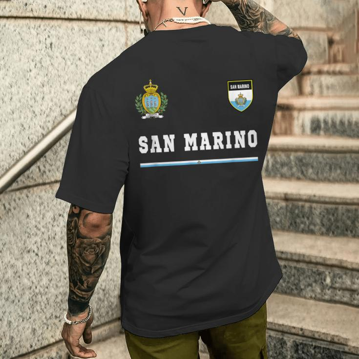 San Marino Sport Football Jersey Flag T-Shirt mit Rückendruck Geschenke für Ihn